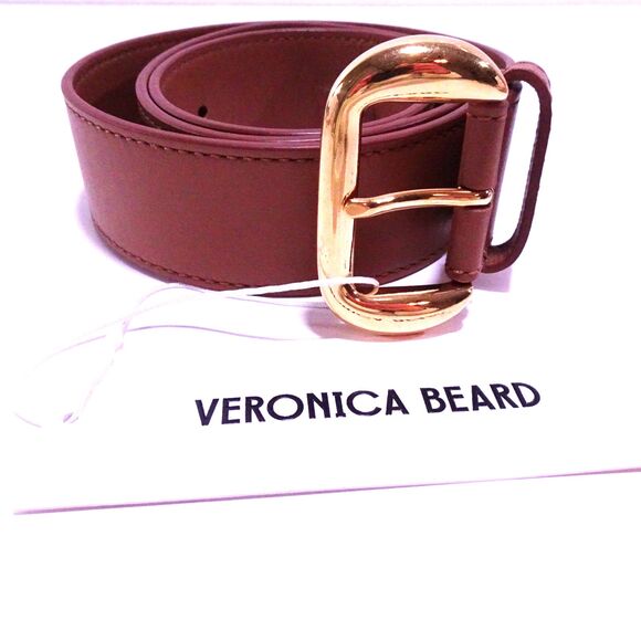 Veronica Beard Gavazzeni Women\'s Lidia Belt TAN Sz L NWT 190 main image 11
